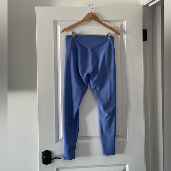 LULULEMON Periwinkle Blue High Waist Leggings 12 - Picture 3 of 4